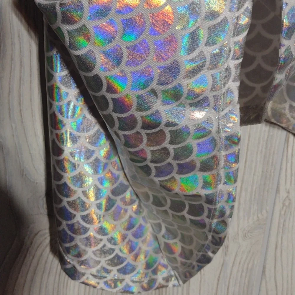 Holographic 🌈 Silver Mermaid Skirt